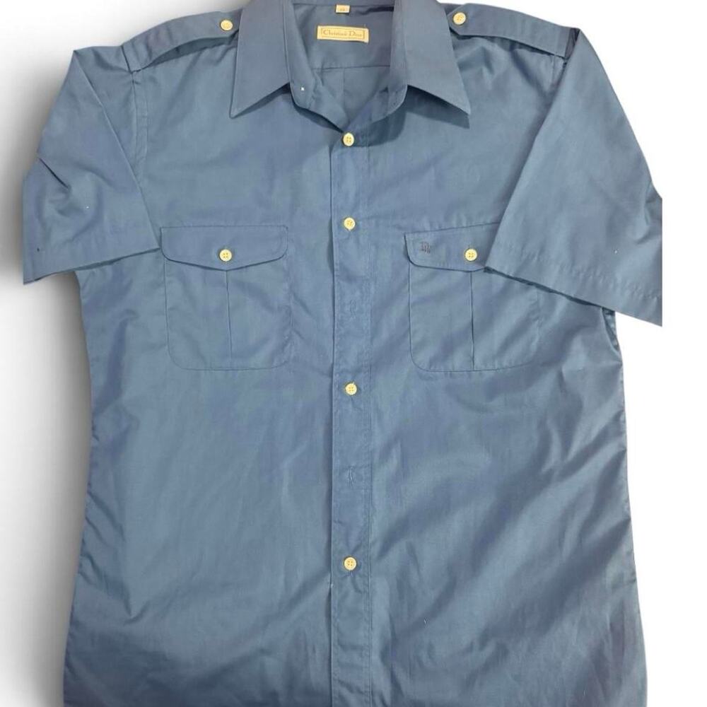 Vintage christian dior blue short